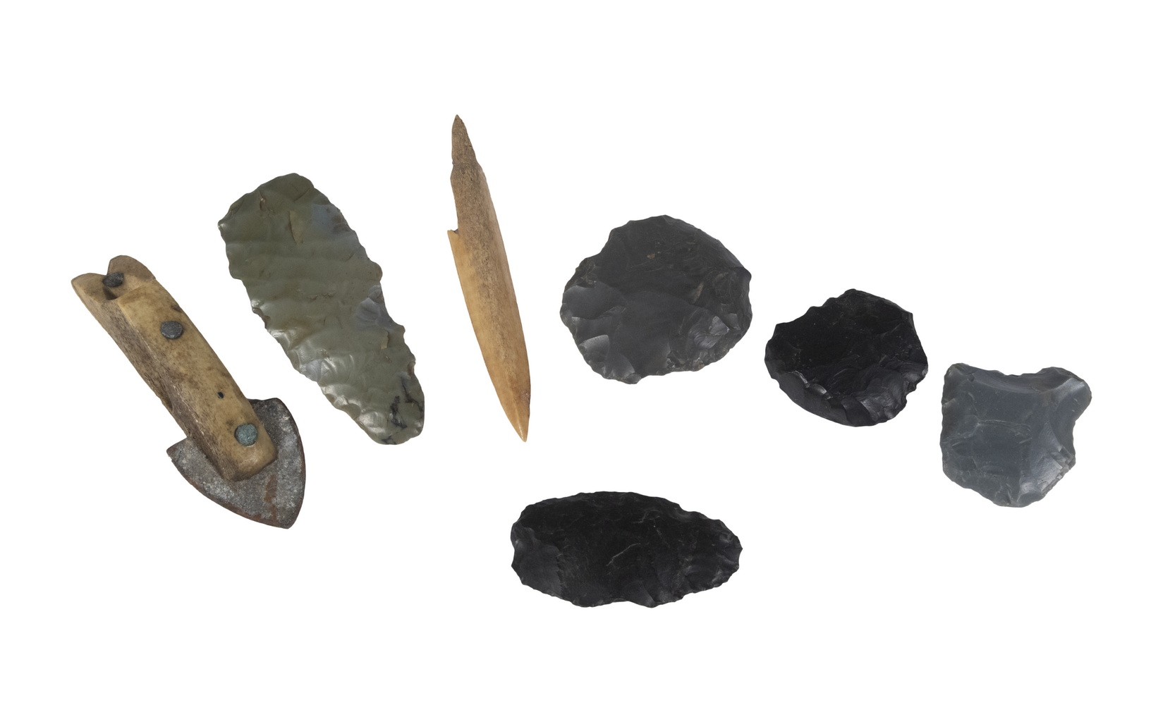 (7) INUIT ARROWHEADS & SPEAR TIPS