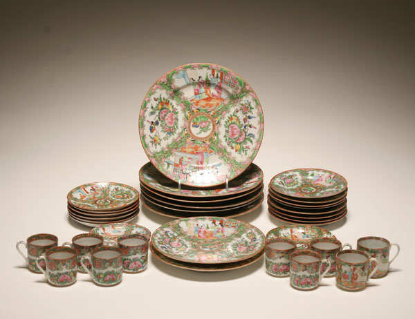 Chinese Export Rose Medallion porcelain