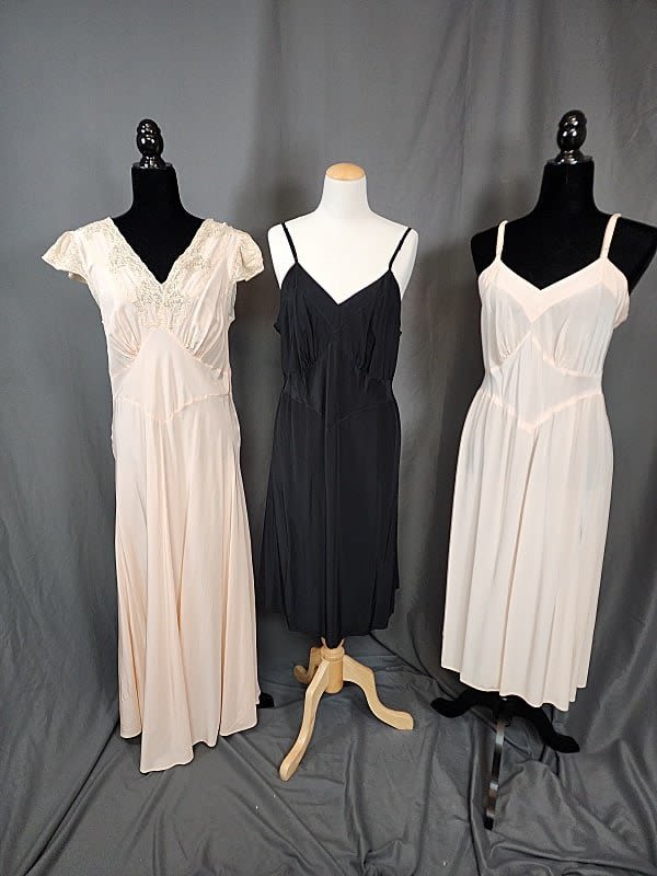 3 Vintage Negligees, none are silk.