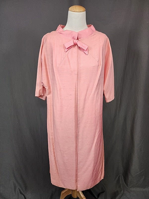 Vintage Ivory and Pink Dress with 30c991