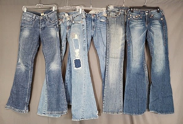 5 Pairs of Vintage Denim Jeans 30c9b9