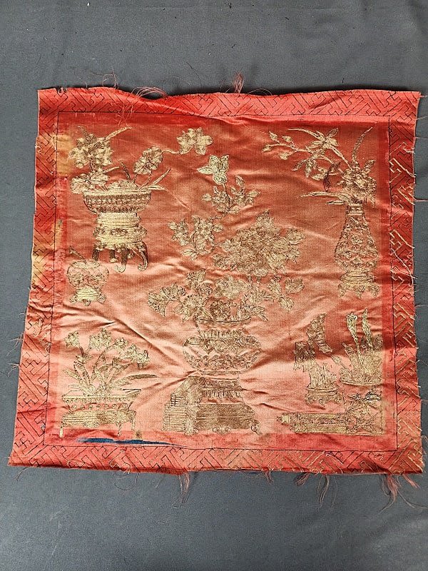 Antique Chinese Silk Panel with 30c9bf