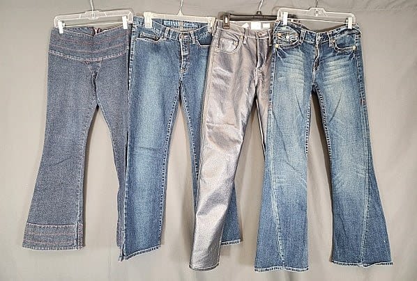 4 Pairs of Vintage Denim Jeans