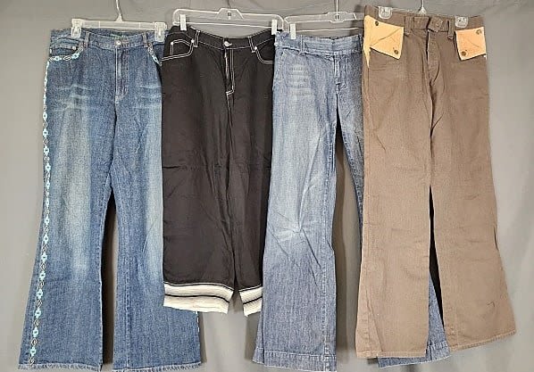4 Pairs of Vintage Demin Jeans.