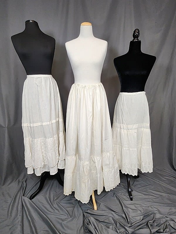 3 Vintage White Petticoats Includes 30c9c6