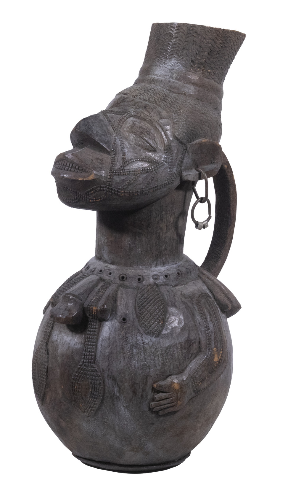 AFRICAN VESSEL Ceremonial Jug in