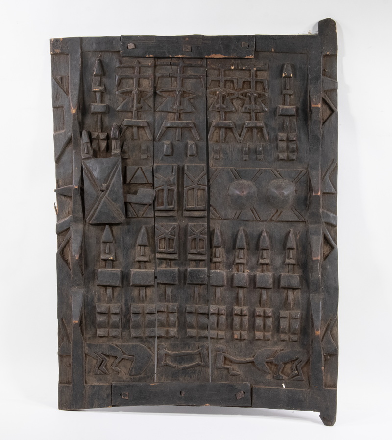 AFRICAN DOGON WOODEN GRANARY DOOR