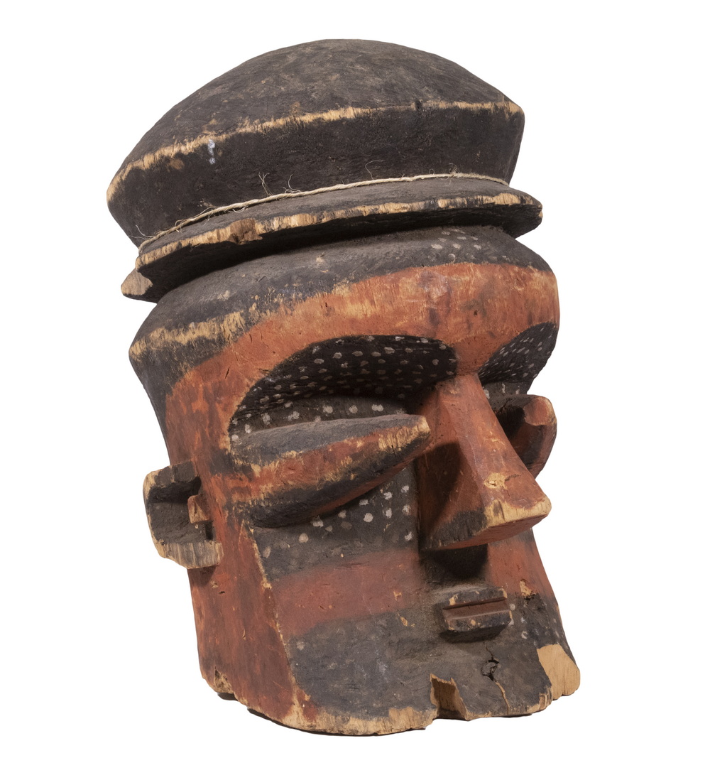 AFRICAN HEAD WOOD CARVING Pende 30ca40