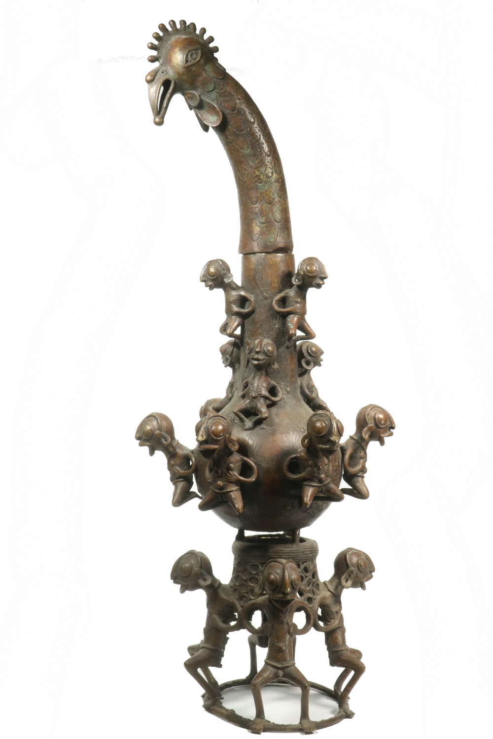 AFRICAN BRONZE VESSEL Tikar Bronze