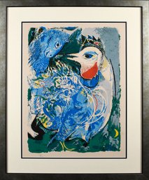 Colored lithograph after Marc Chagall