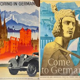 'Motoring in Germany' poster, art