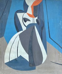 Mid-century oil on canvas, abstract