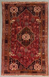 Vintage Oriental area rug with