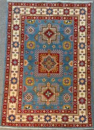 A handmade Oriental scatter rug,