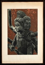 Shiro Kasamatsu woodblock print,