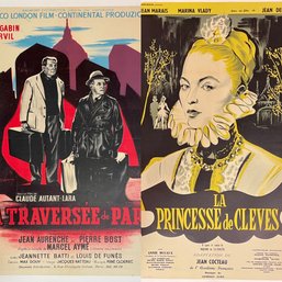 Two vintage movie posters, backed
