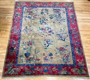 Antique Chinese room size rug,