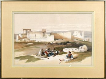 An antique David Roberts lithograph,