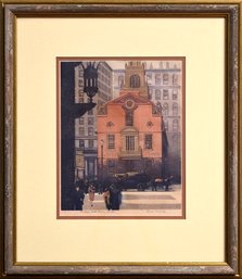Louis Novak lithograph, The Old State