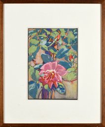 Margaret Patterson gouache, roses, pencil