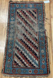 Antique Oriental runner with multicolor