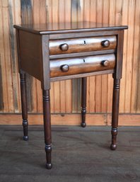 Antique Sheraton country pine stand