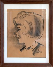 1950s charcoal sketch portrait 30cc9f