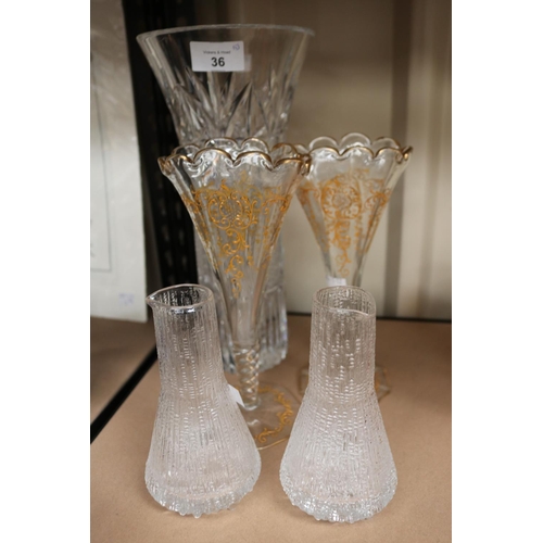 Selection of glass crystal two 30ccea