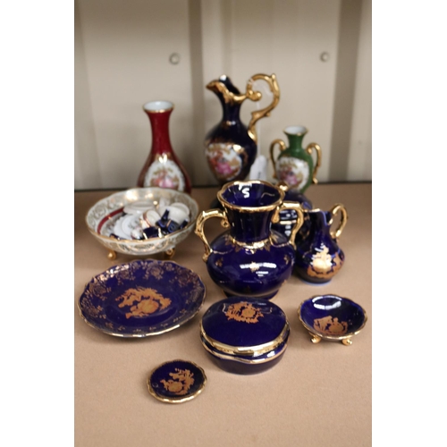 Large collection of Limoges miniatures,