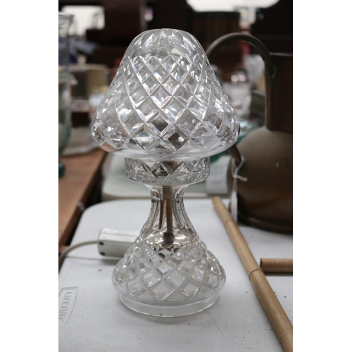 Mushroom crystal table lamp, approx