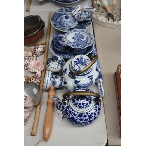 Selection of Asian blue and white 30cd49