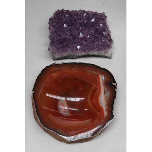 Amethyst paper weight along with