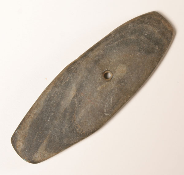 Banded slate pendant from OH. 3