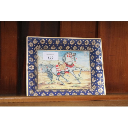 Italian ashtray with horse and 30cda6