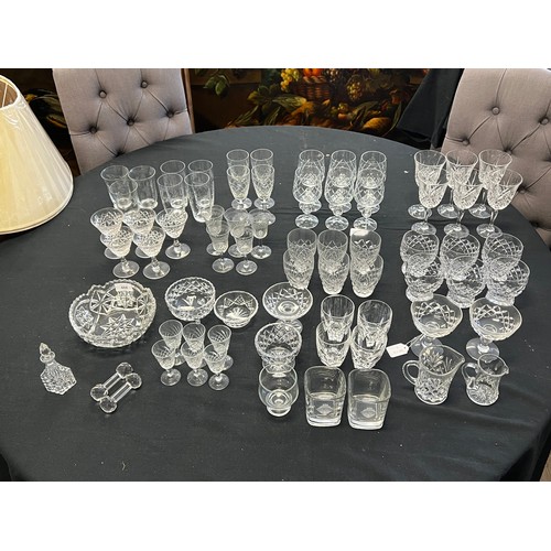 Good large selection of cut crystal
