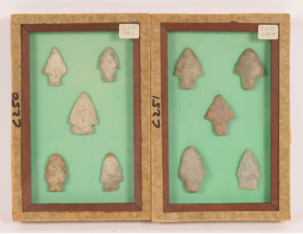 Two frames of 5 arrowheads C250 4e160