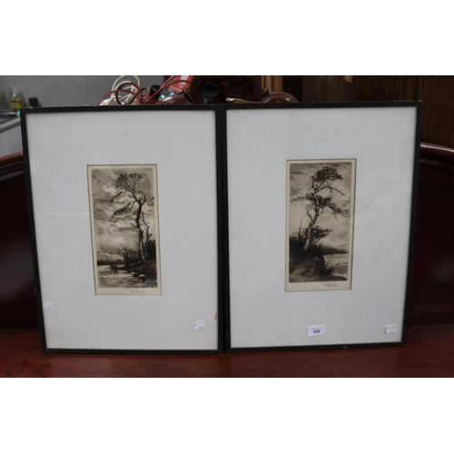 Unknown antique etchings coastal 30cdc5