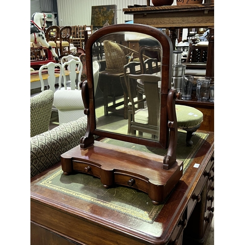 Antique toilet mirror, approx 65cm