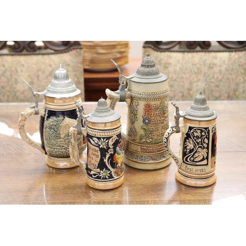 Selection of Steins, approx 23cm