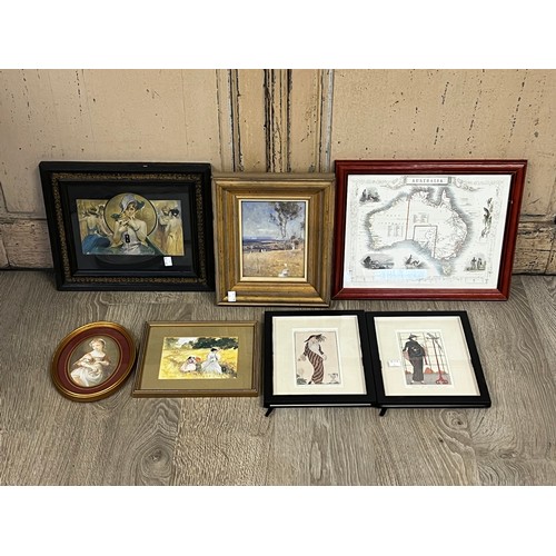 Selection of decorative prints, approx