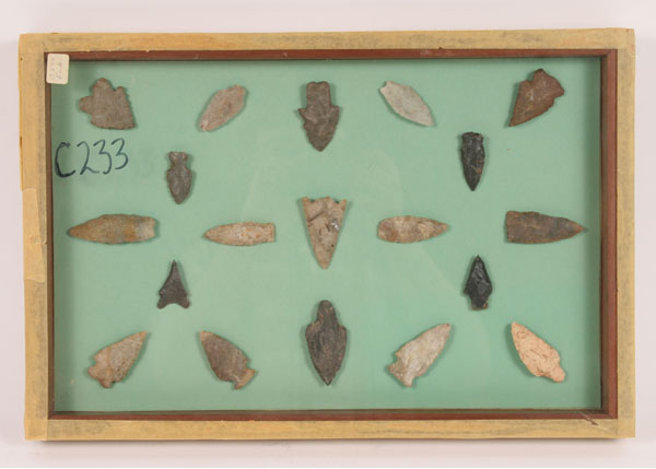 Two frames arrowheads from Florida;