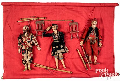 THREE MARIONETTE PERFORMER PUPPETSThree 30cfb2