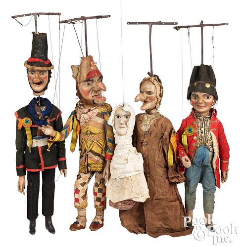 PUNCH JUDY FIVE PIECE ROD MARIONETTE 30cfad