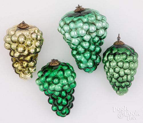 FOUR GRAPE KUGEL ORNAMENTSFour