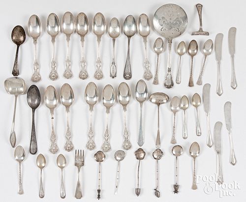 STERLING SILVER FLATWARE AND SERVING 30d02c