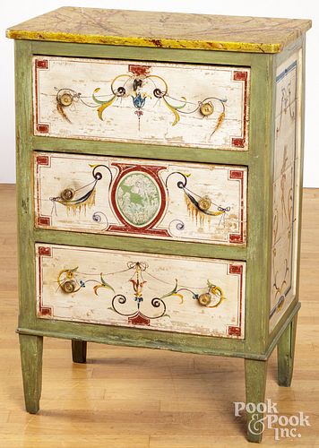 SMALL ITALIAN PAINTED DRESSER  30d077