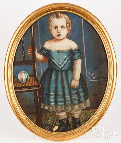 OIL ON PAPER PORTRAIT OF A CHILD  30d0d3