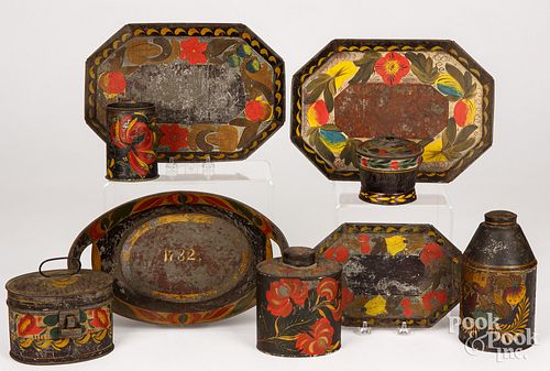 TOLEWARE, 19TH C.Toleware, 19th