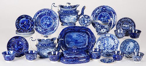 COLLECTION OF BLUE STAFFORDSHIRECollection 30d100