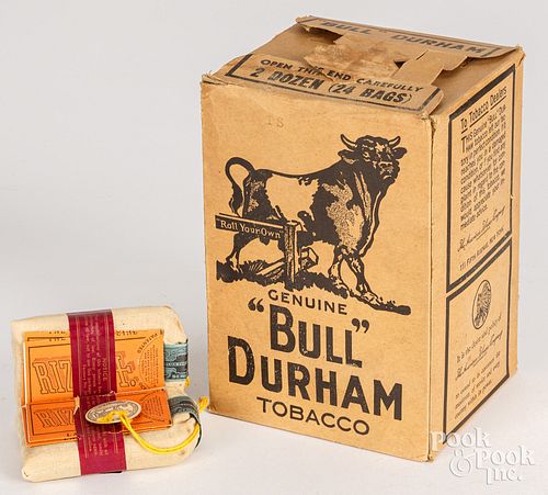 FULL BOX OF BULL DURHAM TOBACCO 30d11e